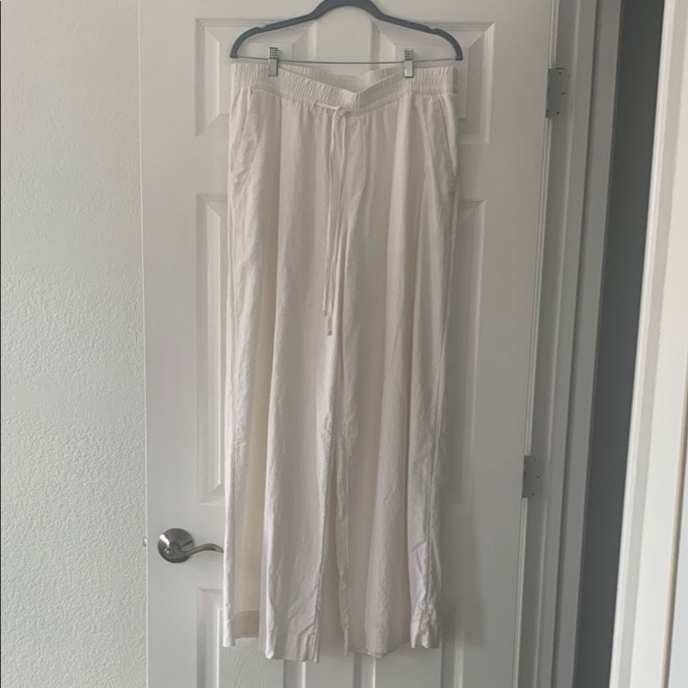 a new day white linen pants